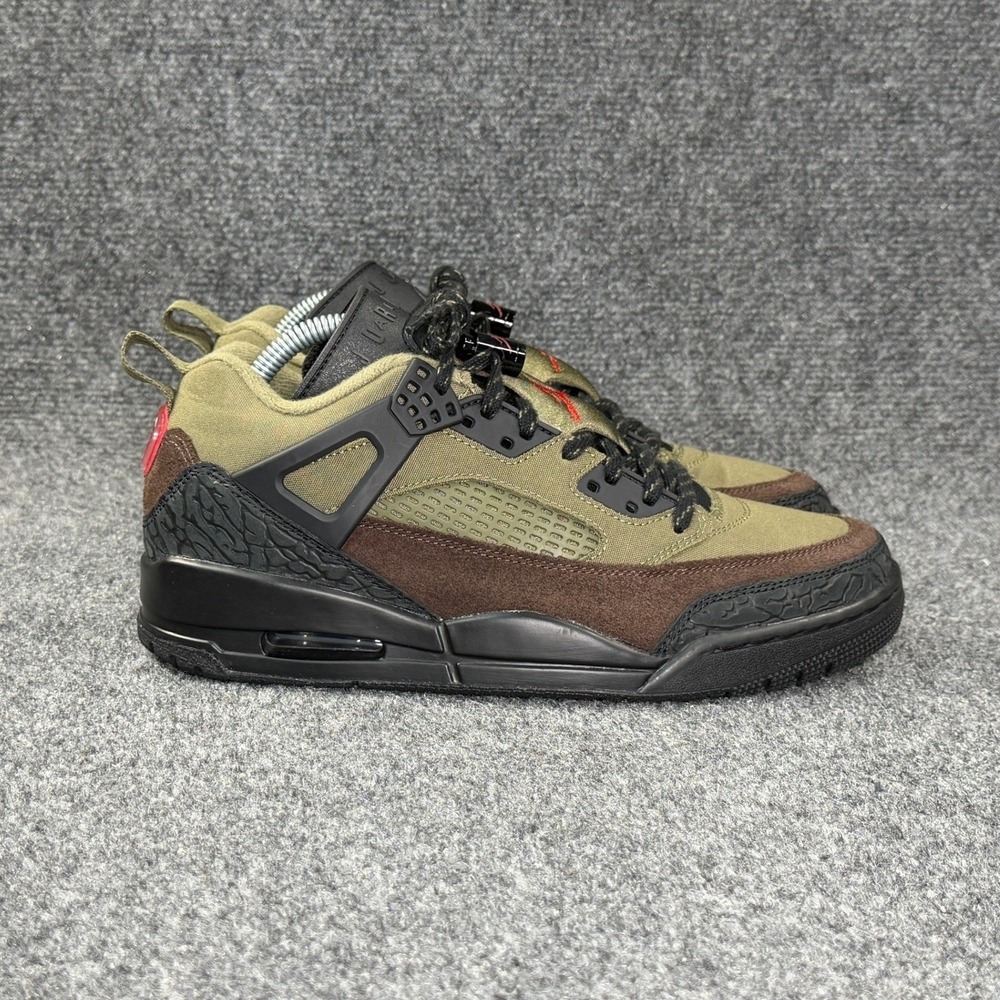 Jordan Spizike Low Beef & Broccoli Sneakers Men's 8 Brown Green Retro Athletic